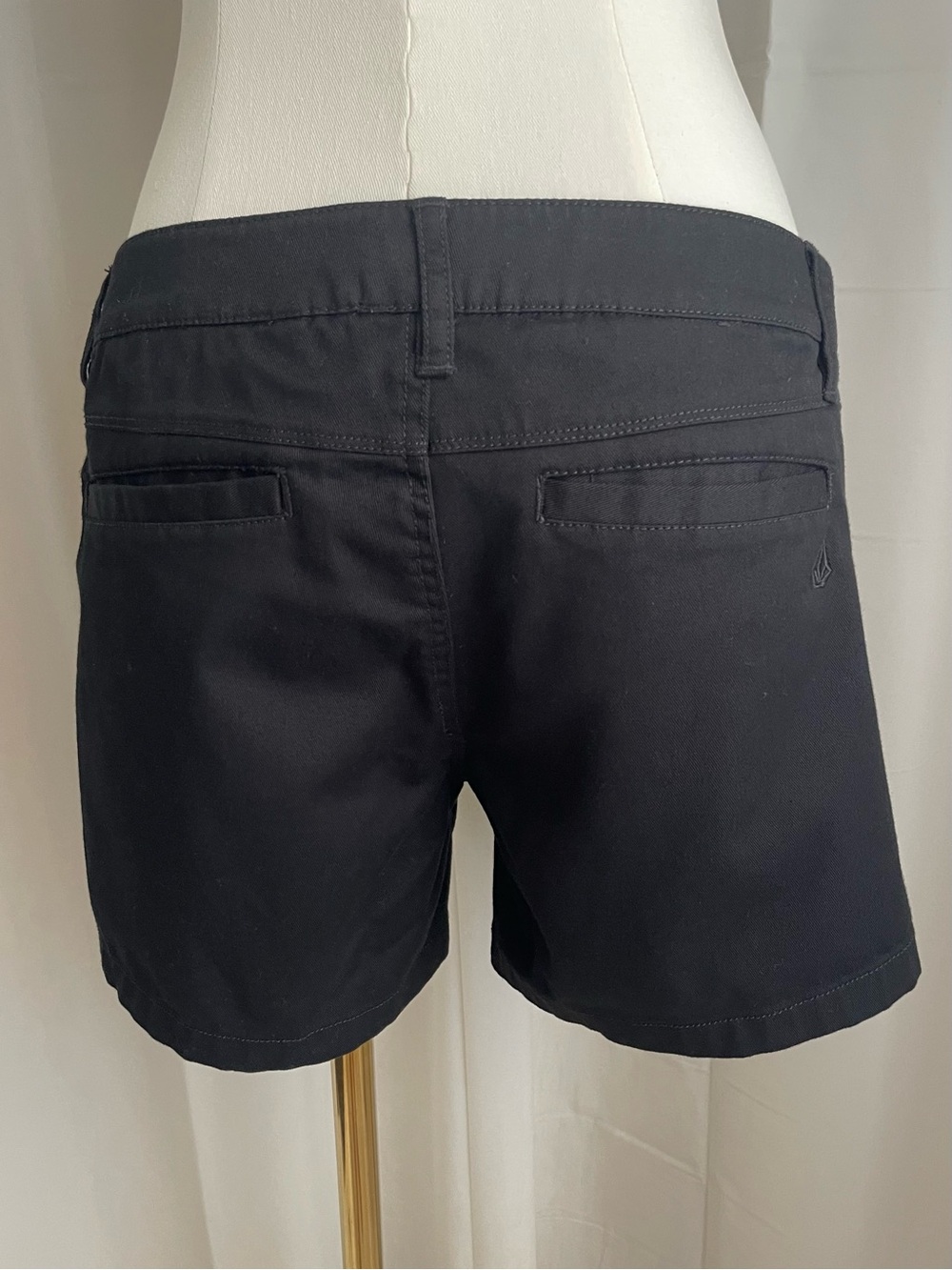 Volcom Frochickie Black Chino Shorts Minimalist Skater Indie Slouchy Cute 5